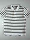 Adidas Golf Striped Polo Shirt White/Black Multi-stripe (M)