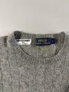 Polo Ralph Lauren Grey Cable Knit Crewneck Sweater Women’s (XS)