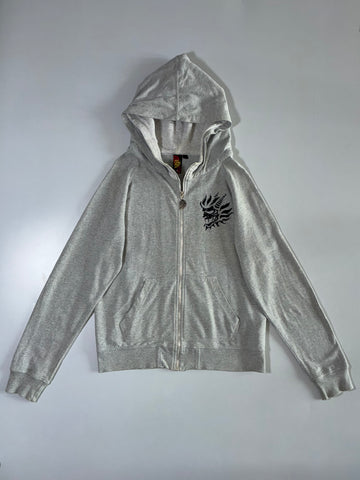 Oniarai Skull Graphic Zip Hoodie (Double Hood) (M)