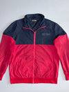 Big Train Osaka Two-Tone Red & Navy Windbreaker Track Jacket (M)