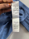 Polo Ralph Lauren Heather Blue V-Neck Sweater with Contrast Neck Tape (S)