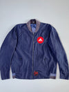 Adidas Navy Nylon Bomber Jacket with Red Logo Patch Farco Edition (XL)