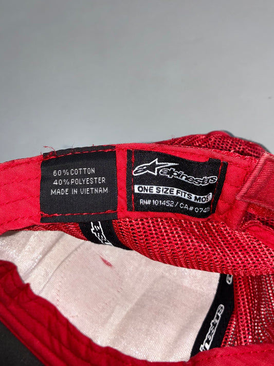 Ducati Corse x Alpinestarts Trucker Cap – Red Mesh (Adjustable)