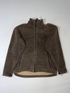 Jack Wolfskin Nanuk Brown Full-Zip Sherpa Fleece Jacket (XL)