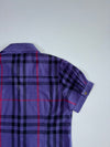 Burberry Nova Check Short Sleeve Shirt in Purple Women’s (S/M)