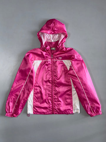 New Balance | Hooded Windbreaker Jacket | Hot Pink/White (S)