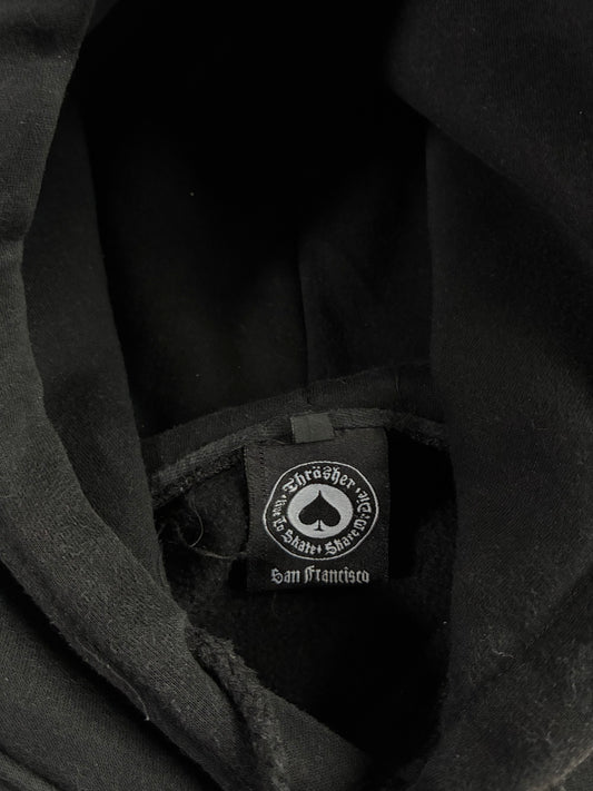 Thrasher Magazine | Flame Logo Hoodie | Black (M)