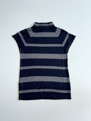 Prada Striped Wool Mock Neck Knit Top – women’s(XXS)