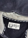 BSX Miniche Black "Stop War" Skull Zip-Up Hoodie (S)