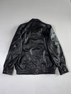Pelle Cuir Black Leather Jacket Nylon/Flannel Lined, Made in Canada (XL/2XL)