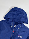 Fila | Navy White Lime Colorblock Hooded Windbreaker (S)