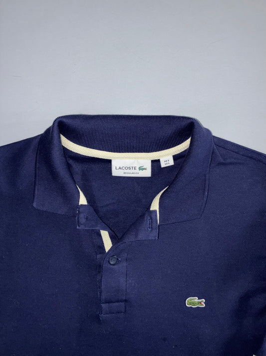 Lacoste Long Sleeve Polo – Navy (L)