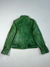 Vintage Ashwood Green Leather Asymmetric Biker Jacket women’s (S)