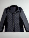 Eider Quilted Fleece-Lined Zip Jacket – Grey/Black (S)