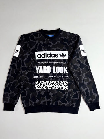 Adidas Originals | Black Camo Yard Look Graphic Sweatshirt  (S)