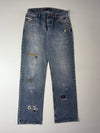 Diesel Embroidered Patch Jeans – Light Wash, Y2K(W:32) (L:44)