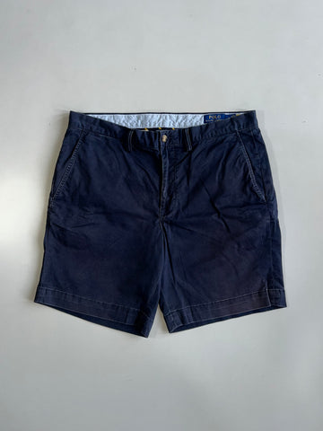 Polo Ralph Lauren Navy Chino Shorts Stretch Straight Fit (w:36) (L:18)