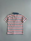 Polo Ralph Lauren Multi-Stripe Chambray Collar Short Sleeve Polo White T-shirt (Xs)