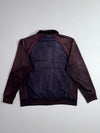 Adidas Track Jacket  Brown/Navy Colorblock, Red Trim Retro Zip-Up (L)