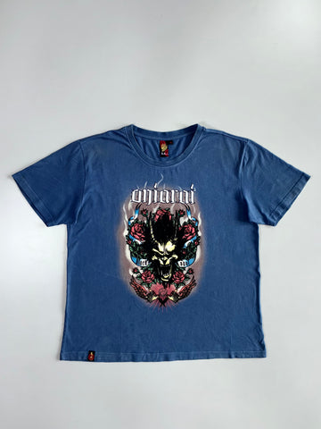 Oniarai “Black Soul” Demon Rose Graphic Tee (XL)