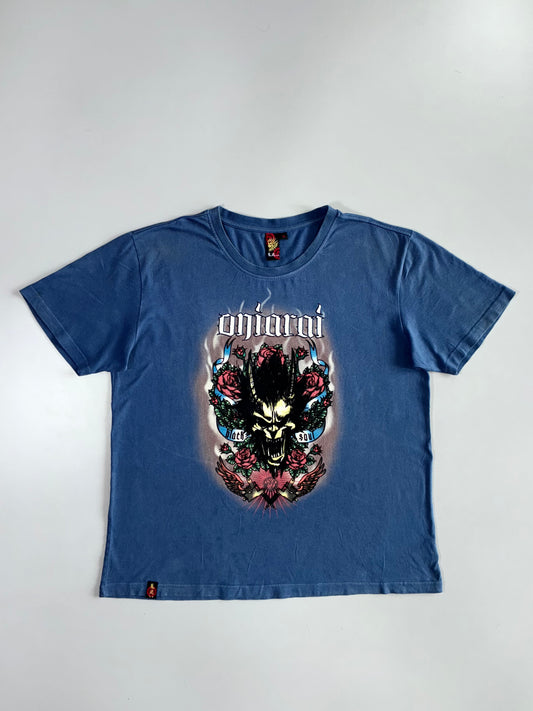 Oniarai “Black Soul” Demon Rose Graphic Tee (XL)