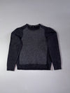 Hugo Boss Slim Fit Colorblock Knit Sweater – Charcoal Grey (XS)