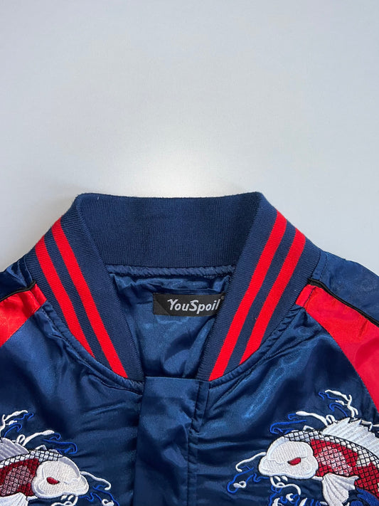 YouSpoil | Koi Fish Embroidered Sukajan Bomber (M)