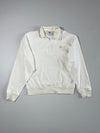 Adidas Originals Trefoil Quarter-Zip Terry Sweatshirt – Cream White (M)