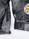Richa x Triumph Vintage Heavy Armoured Leather Moto Jacket with Multi-Patch (Paded) (XL)