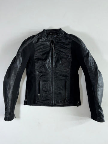 Spidi On Track Fit For Lady Black Leather Moto Jacket Women’s Padded (XXS)