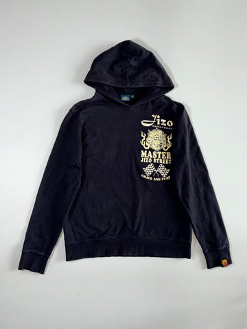 Jizo Bosatsu "Master Jizo Street" Japanese Embroidered Hoodie – Black (S)