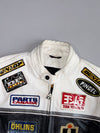 ICON Motorsports Racing Pure Leather Jacket with Sponsor Patches (M)
