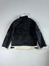Coincos “Bad Boy” Patch Shearling (Furr Inside) Biker Jacket (M)