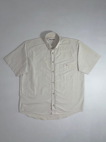 Eden Park French Short Sleeve Button-Down Shirt White (2XL)