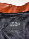 Vintage Master Town Brown Leather Biker Jacket (M)