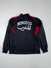 Puma Morocco National Team Black Quarter Zip Training Top – FRMF Crest –(M)