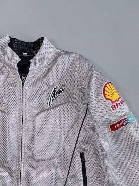Aran Team Suzuki Shell Sponsor Patch Full-Mesh Armored Moto Jacket Light Paded (M)