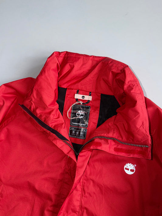 Timberland Red Waterproof Packable Rain Jacket (XL)