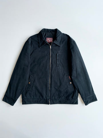 AeroDrome U.S.A. Black Canvas Quilted Lined Work Jacket – XL