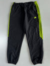 Adidas Track Pants – Black x Volt Green Stripe Elastic(W:34|L:43)