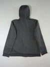 Adidas Grey 3-Stripes Neon Zip Full-Zip Hoodie (S)