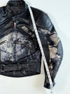 Vintage Hein Gericke Black Leather Motorcycle Racing Jacket Padded (S/M)