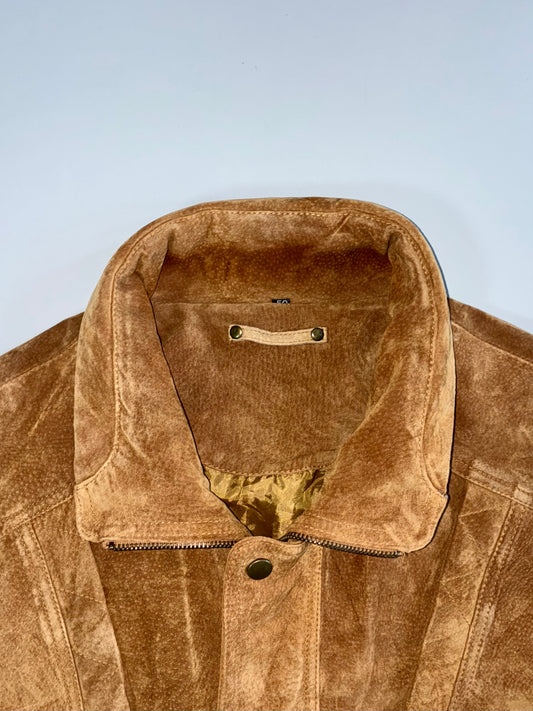 Premium Original Suede Leather Jacket (Detechable Arms) (XL)