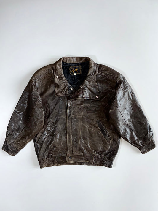Super Premium Original Oversized Leather Jacket (L)