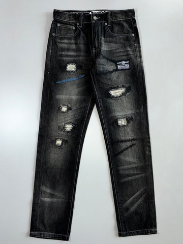 Struggle Gear “Doing Fight” Distressed Jeans (W:30 |L:42)