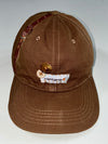 Vintage Carhartt Brown Reworked Leather Strap Cap (Adjustable)