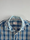Levi’s Indigo Plaid Flannel Shirt (Hard Cotton) (M/L)