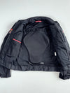 Vintage Spyke Black Racing Stripe Motorcycle Jacket (S)