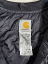 Carhartt | Navy Duck Canvas Quilted Vest Pipeline Workwear Embroidered (L/XL)