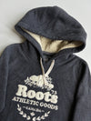 Roots Canada Athletic Goods Charcoal Sherpa-Lined Hoodie – woman’s (S)